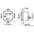 Watertight thermal switches recessed for winch and thruster protection